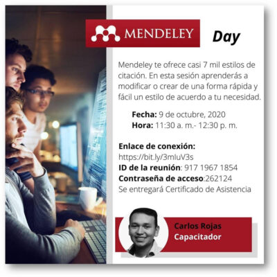 Capacitación de Mendeley